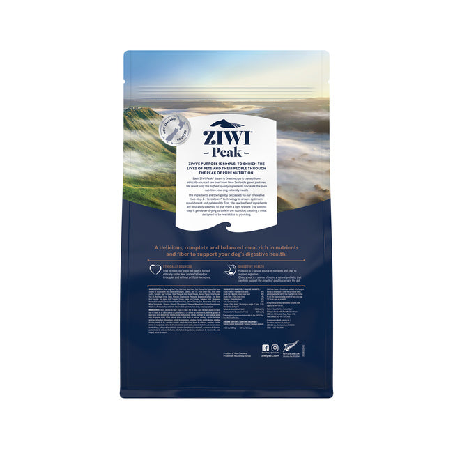 Ziwi Peak Steam & Dried Beef Dry Dog Food