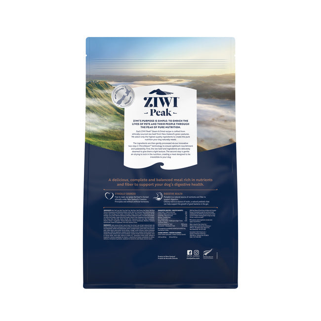Ziwi Peak Steam & Dried Beef Dry Dog Food