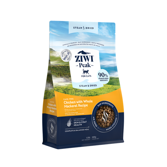 Ziwi Peak Steam & Dried Chicken with Mackerel Dry Cat Food