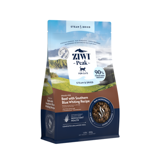 Ziwi Peak Steam & Dried Beef Dry Cat Food