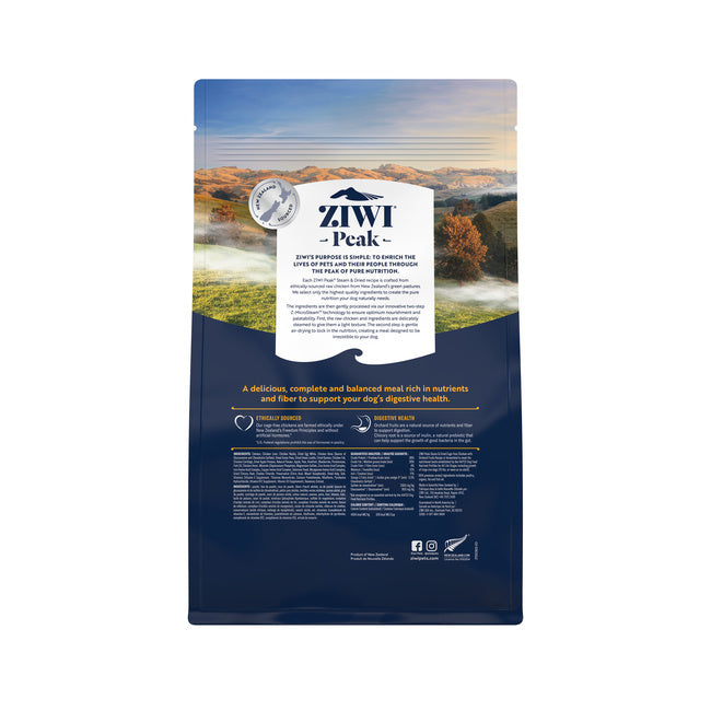 Ziwi Peak Steam & Dried Chicken Dry Dog Food