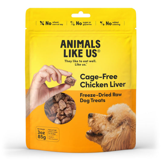 Animals Like Us Chicken Liver Freeze-Dried Dog Treats