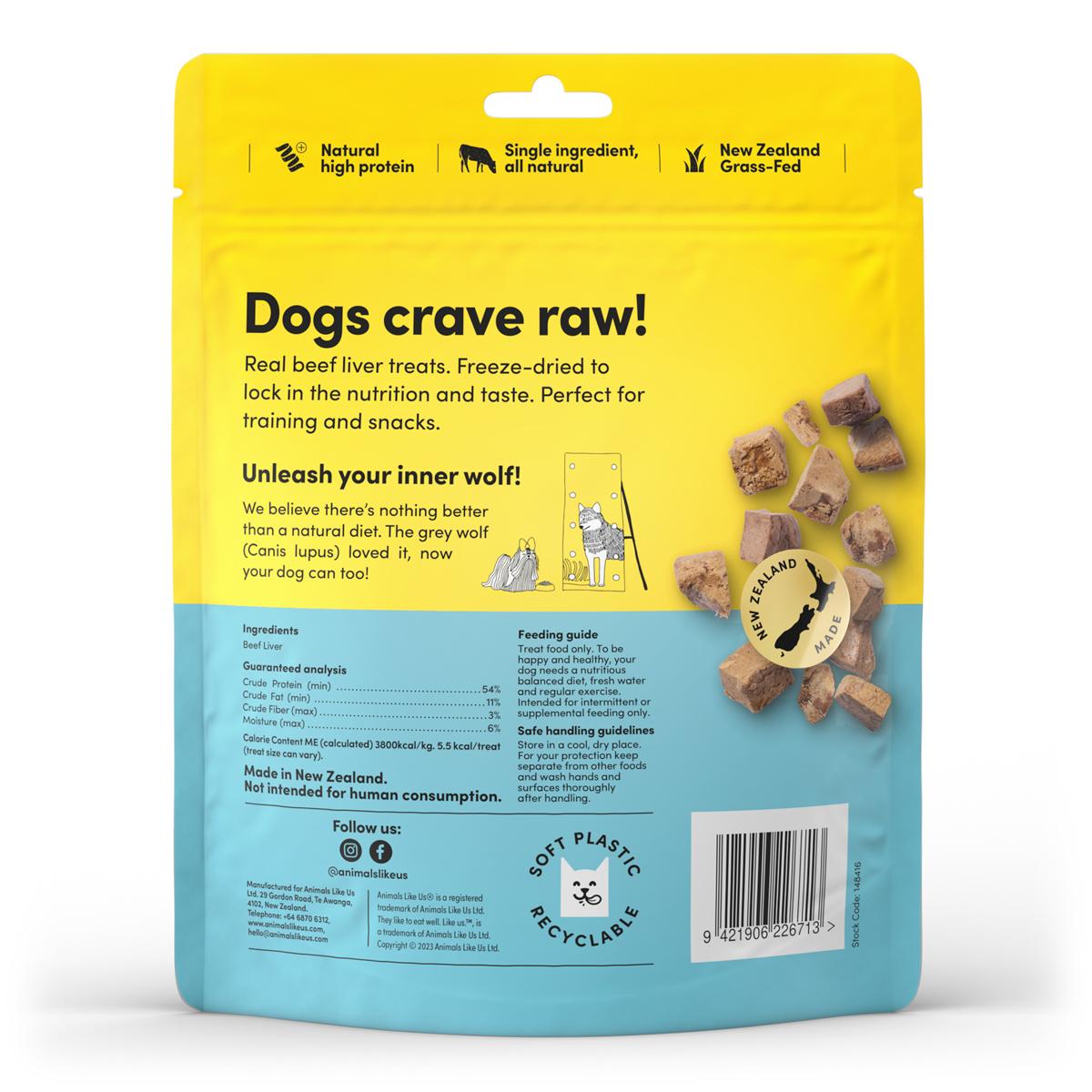 Animals Like Us Beef Liver Freeze-Dried Dog Treats