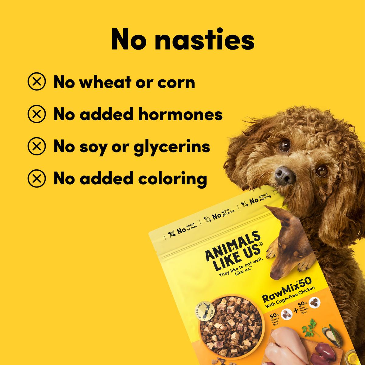 Animals Like Us RawMix50 Chicken Dog Food