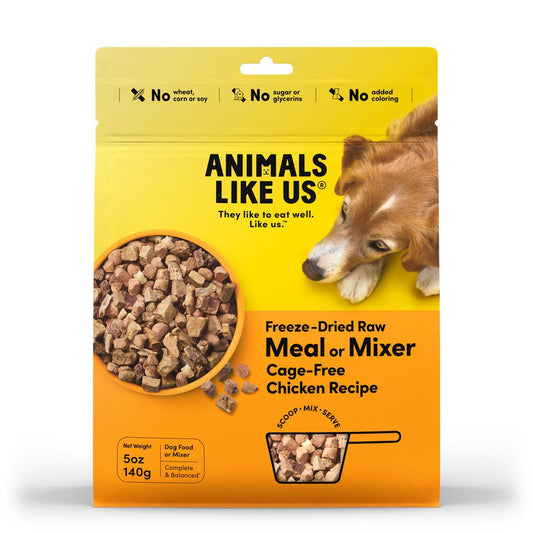 Animals Like Us Freeze-Dried Meal or Mixer Chicken Dog Food