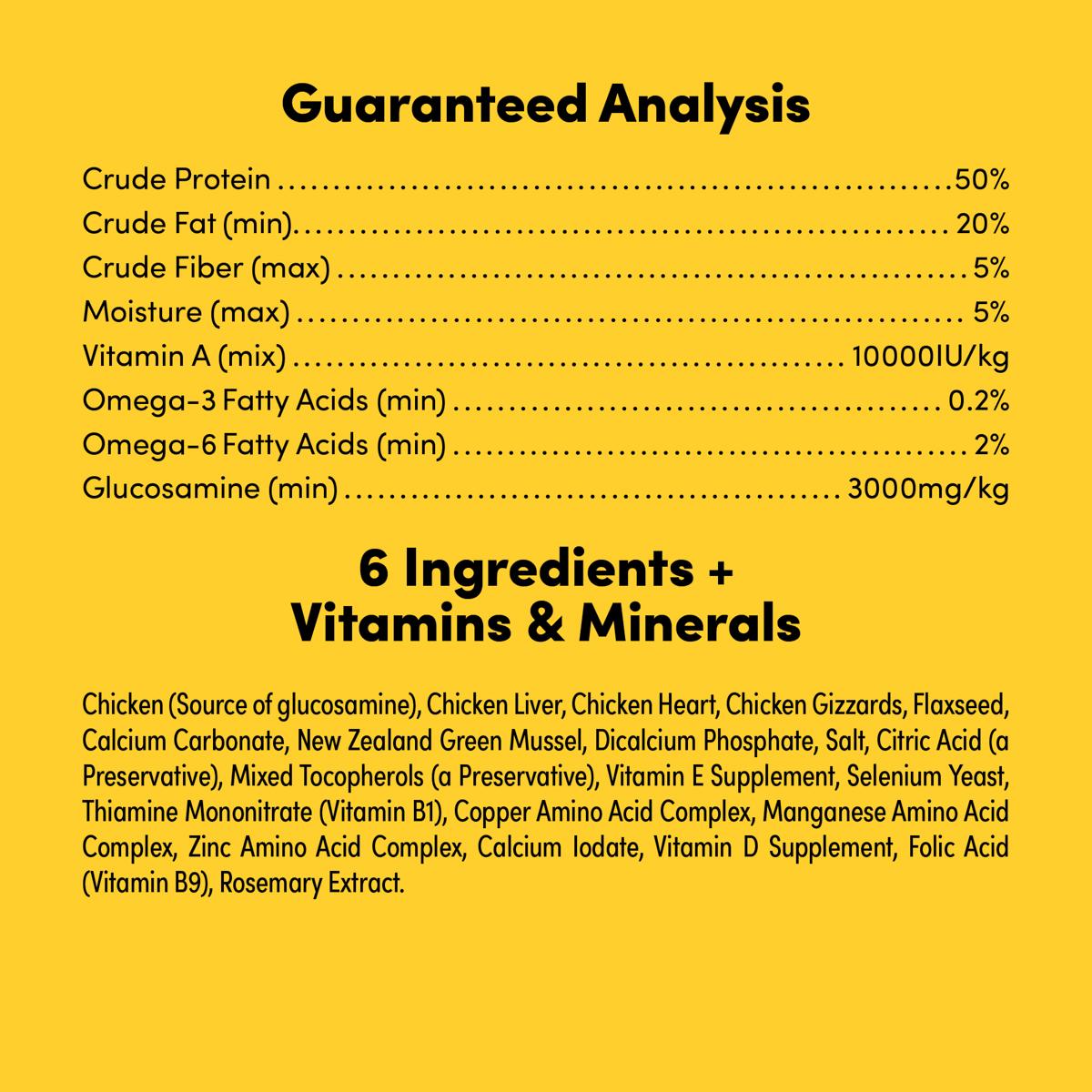 Animals Like Us Freeze-Dried Meal or Mixer Chicken Dog Food