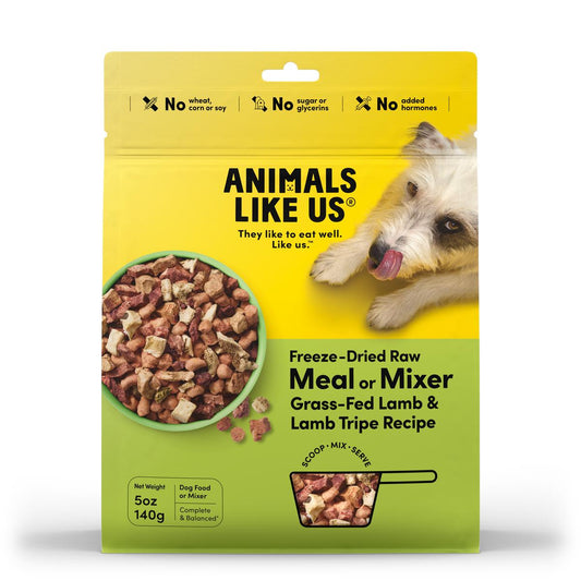 Animals Like Us Freeze-Dried Meal or Mixer Lamb & Lamb Tripe Dog Food