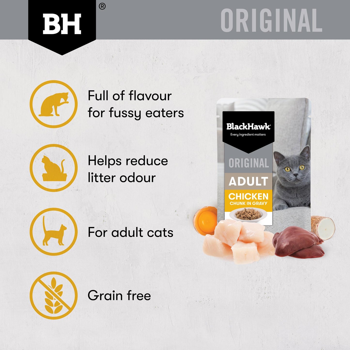 Black Hawk Original Chicken in Gravy Wet Cat Food