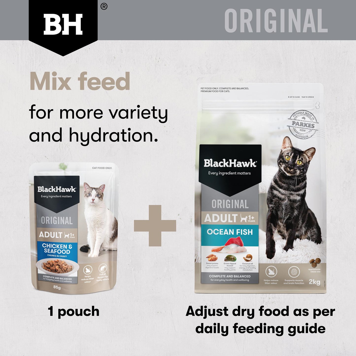 Black Hawk Original Chicken & Seafood in Gravy Wet Cat Food