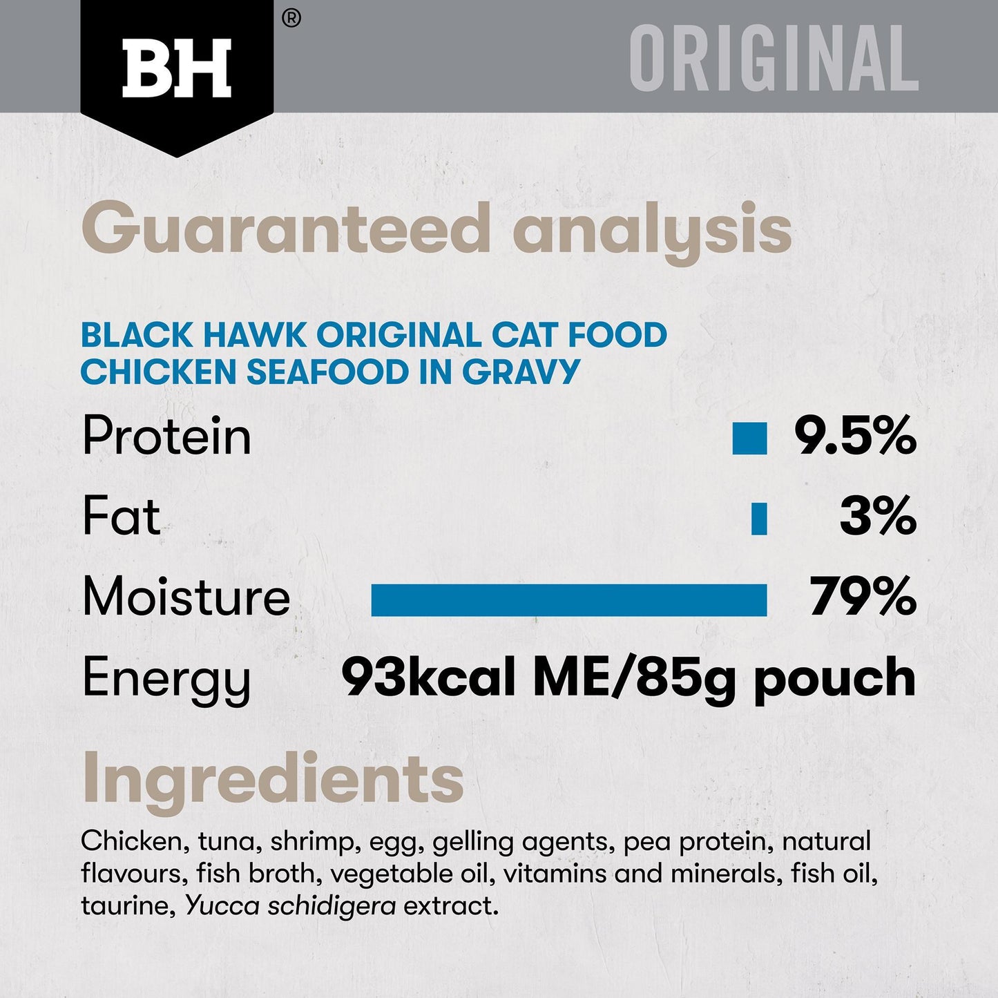 Black Hawk Original Variety Pack in Gravy Wet Cat Food