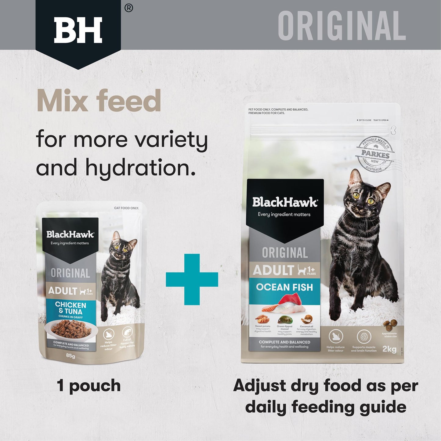 Black Hawk Original Ocean Fish Dry Cat Food