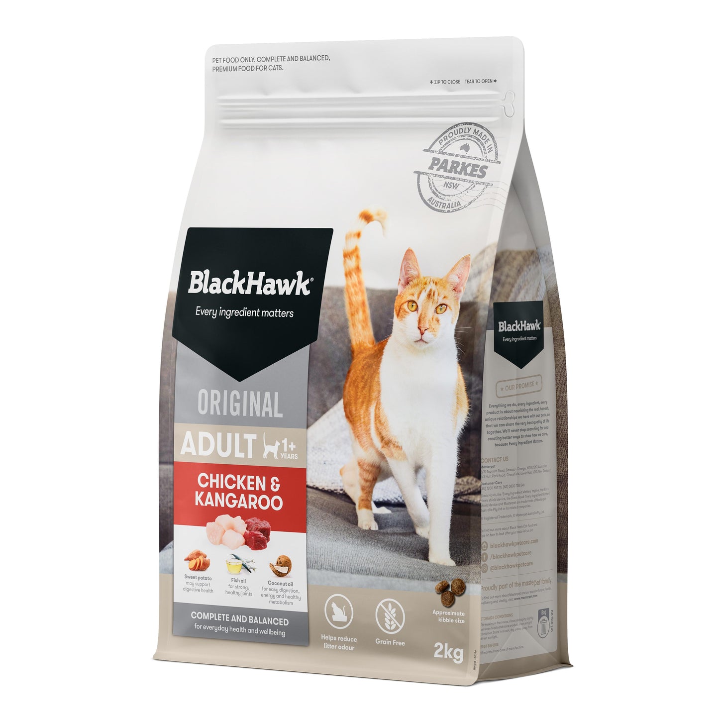 Black Hawk Original Chicken & Kangaroo Dry Cat Food