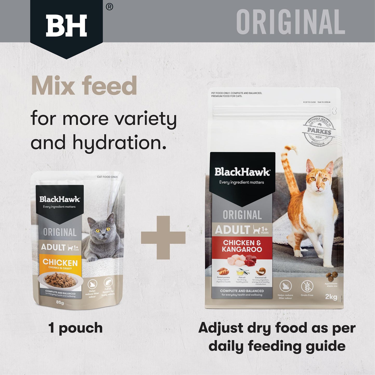 Black Hawk Original Chicken & Kangaroo Dry Cat Food