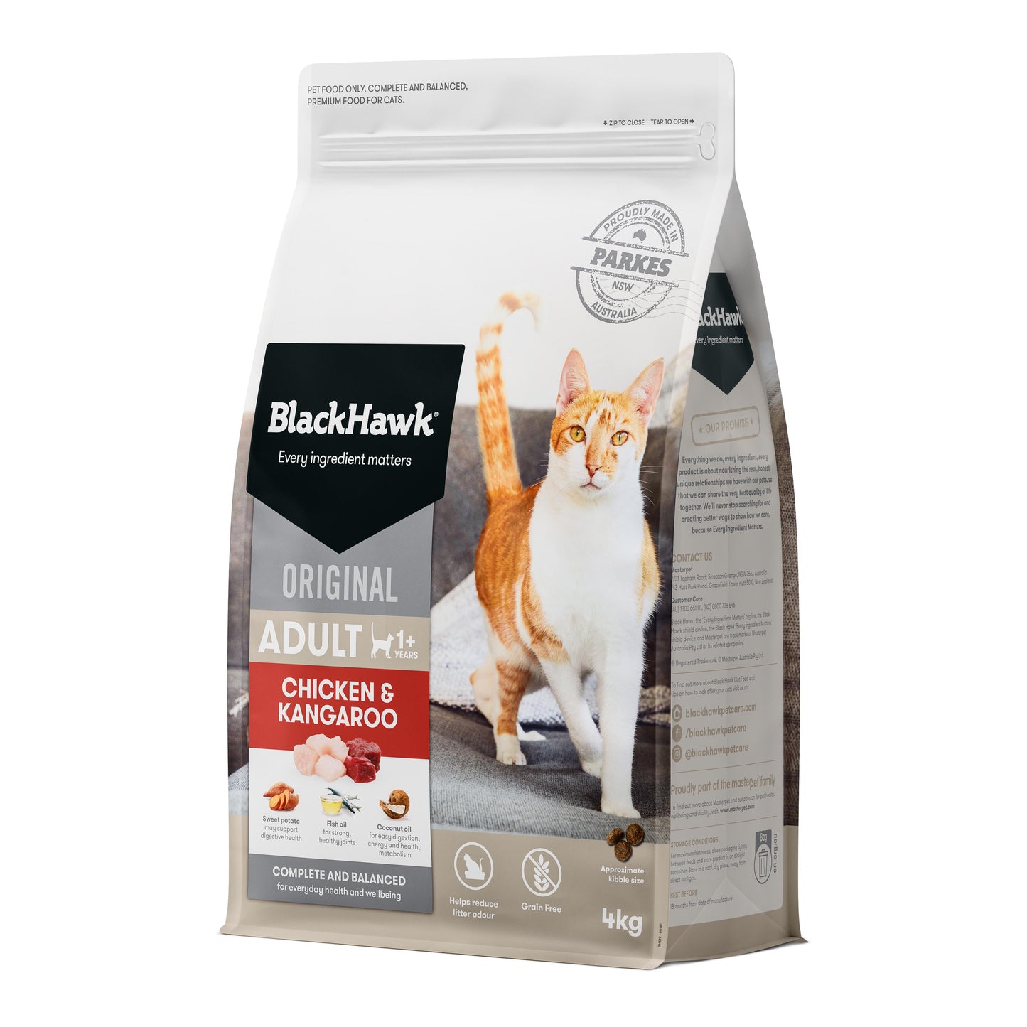 Black Hawk Original Chicken & Kangaroo Dry Cat Food