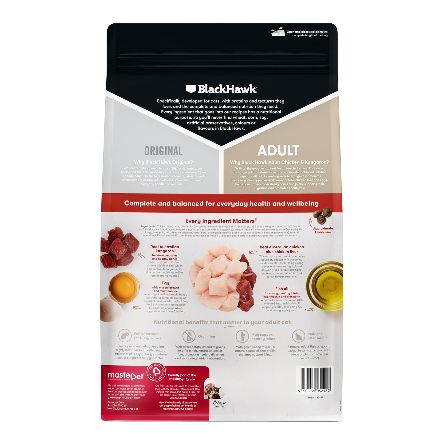 Black Hawk Original Chicken & Kangaroo Dry Cat Food
