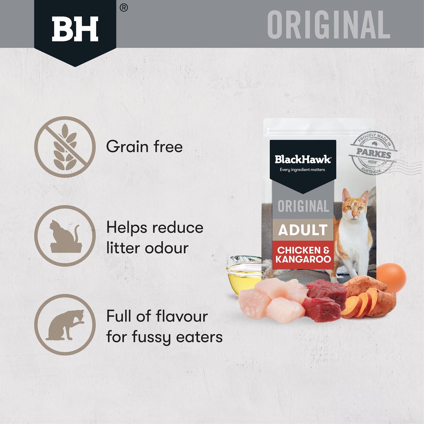 Black Hawk Original Chicken & Kangaroo Dry Cat Food