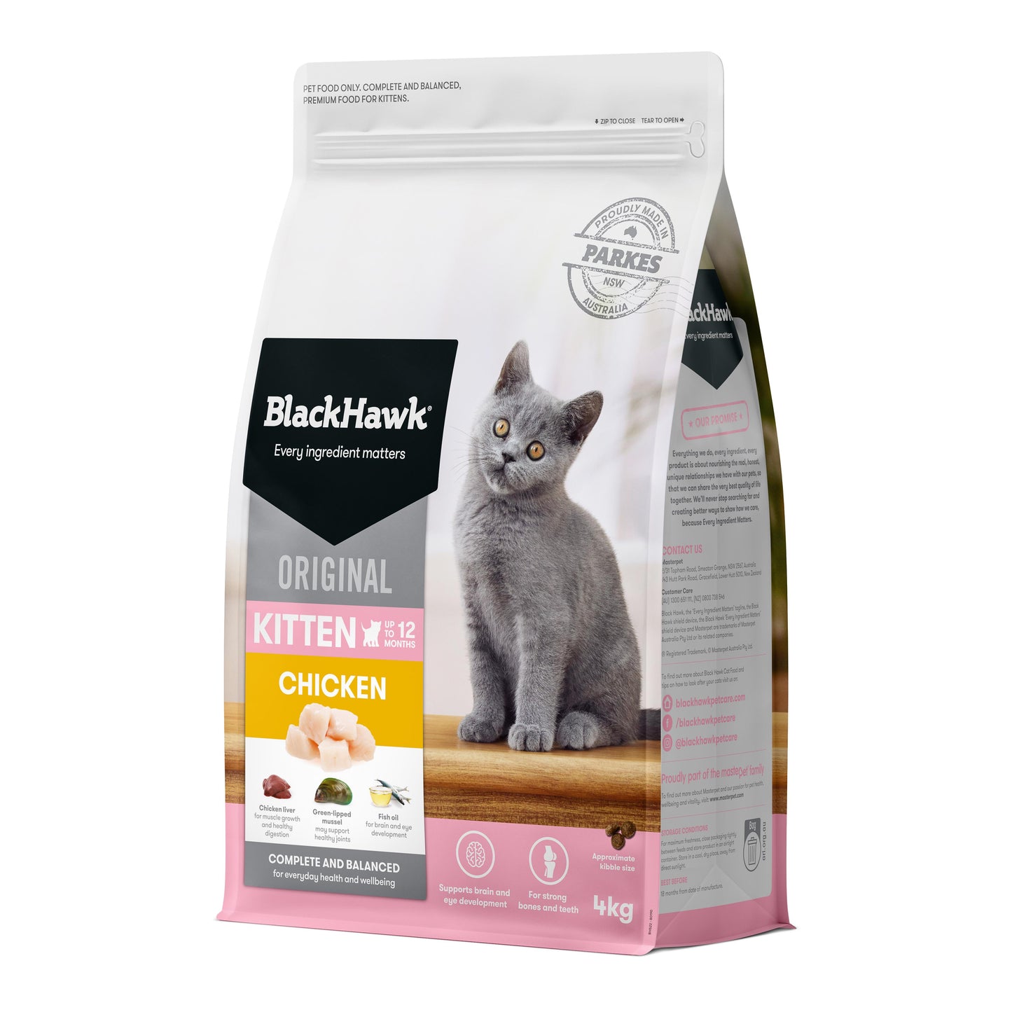 Black Hawk Original Kitten Chicken Dry Cat Food
