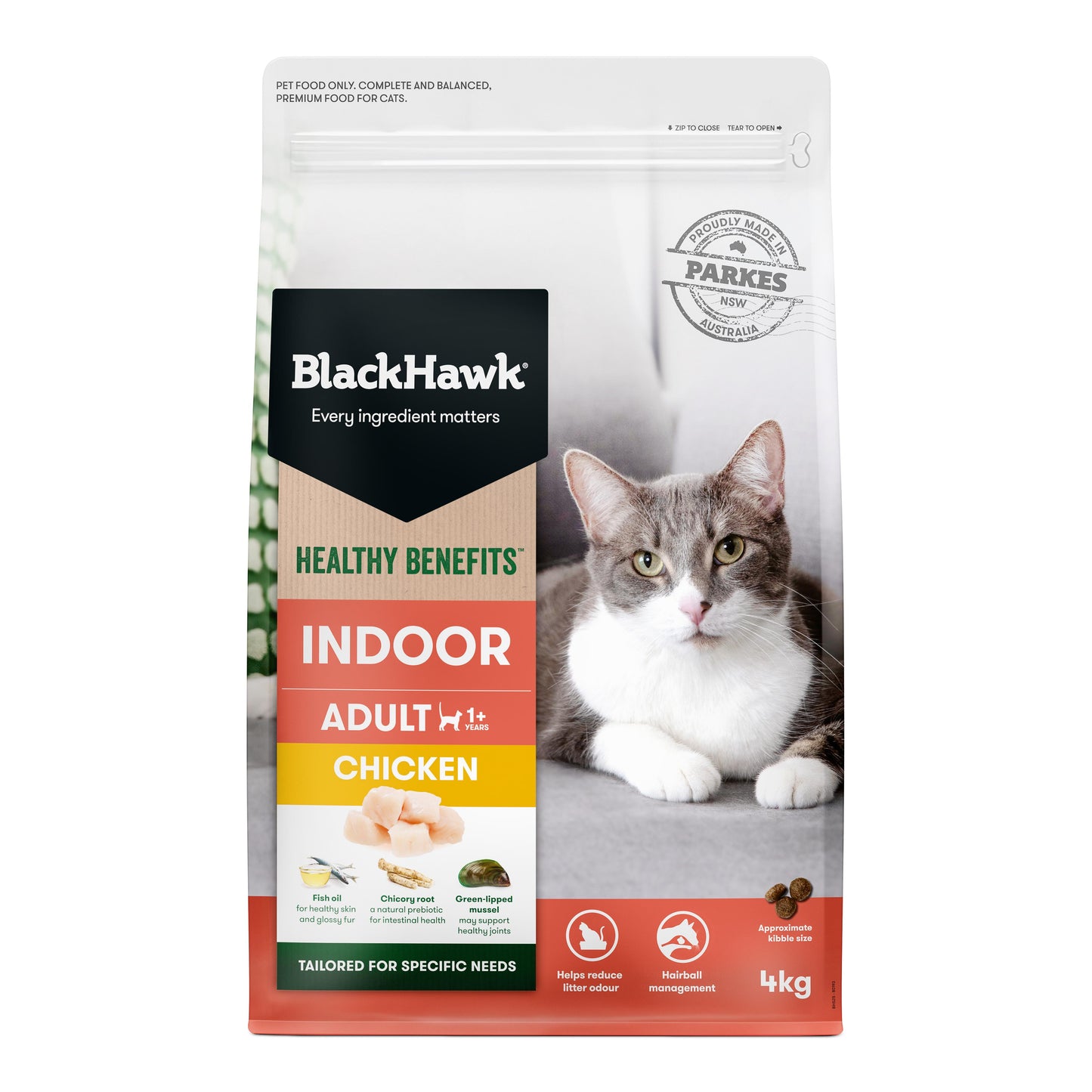 Black Hawk Healthy Benefits Indoor Chicken Dry Cat Food