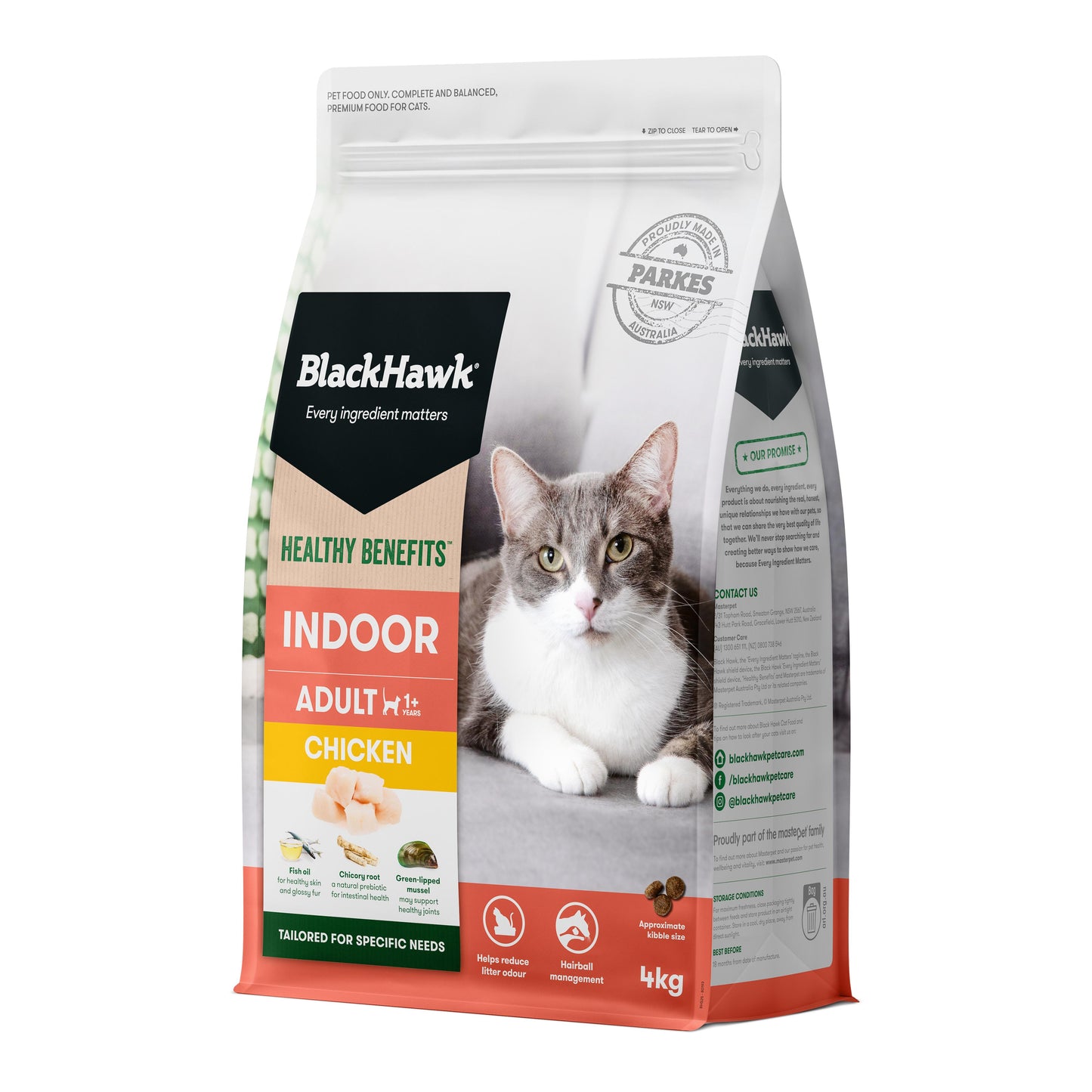 Black Hawk Healthy Benefits Indoor Chicken Dry Cat Food