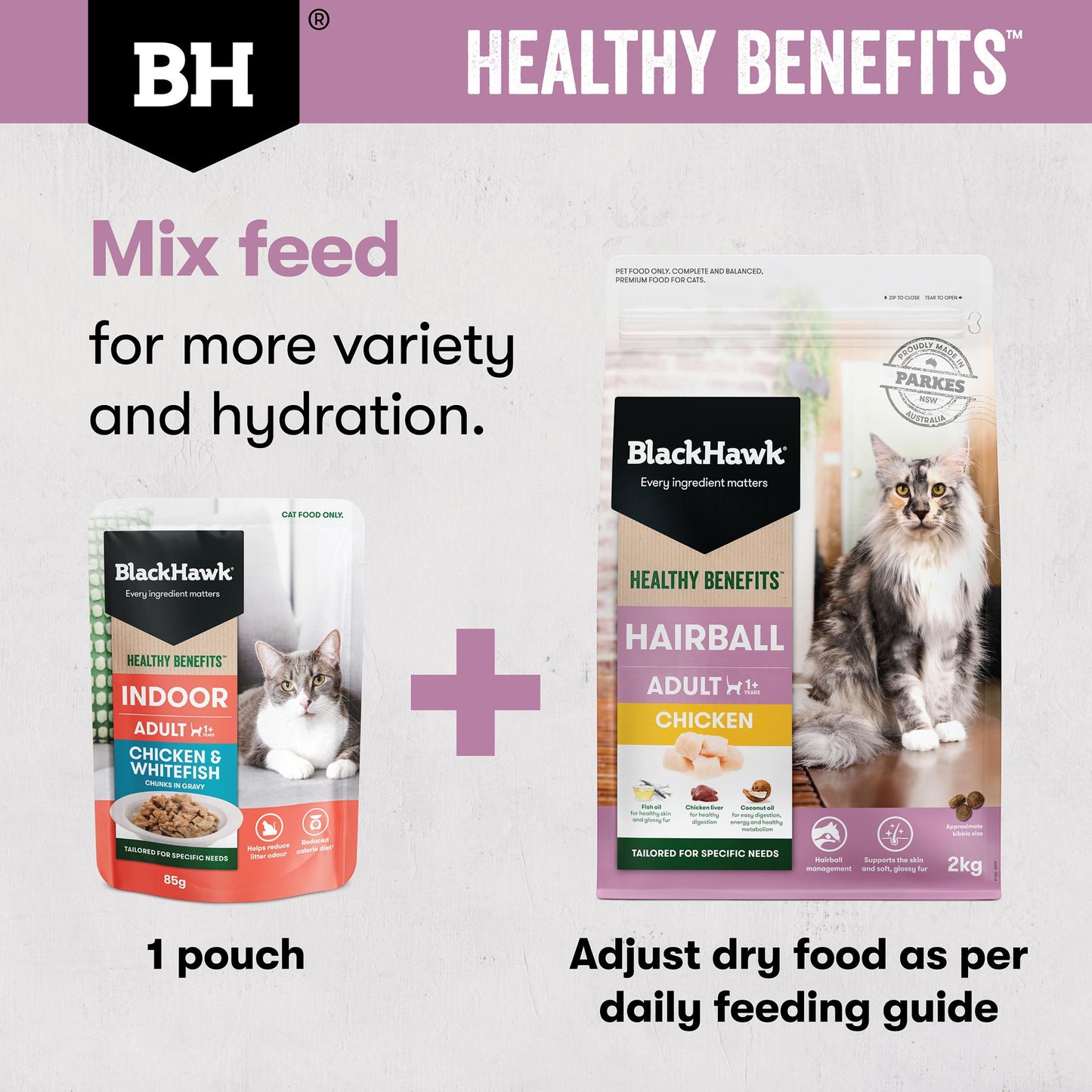 Black Hawk Healthy Benefits Hairball Chicken Dry Cat Food