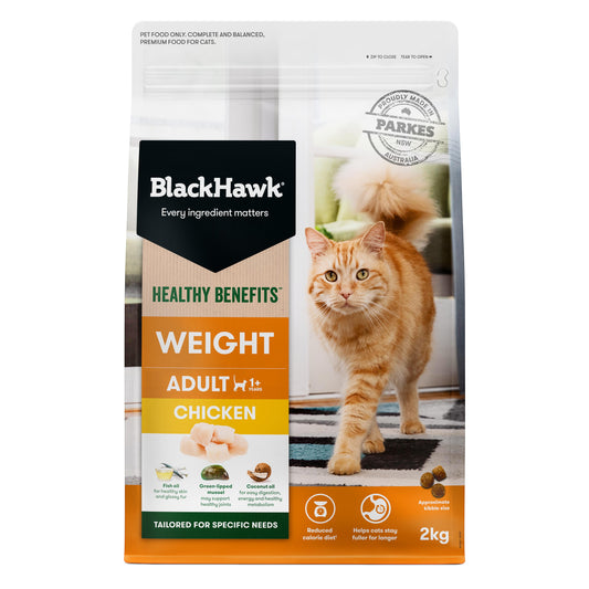 Black Hawk Healthy Benefits Weight Chicken Dry Cat Food