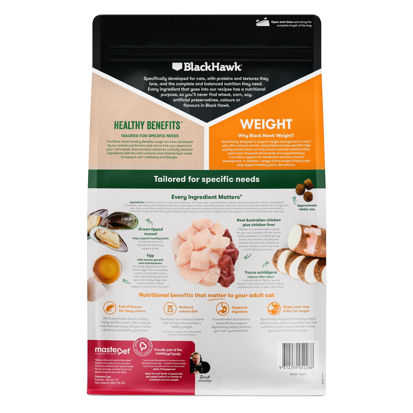 Black Hawk Healthy Benefits Weight Chicken Dry Cat Food