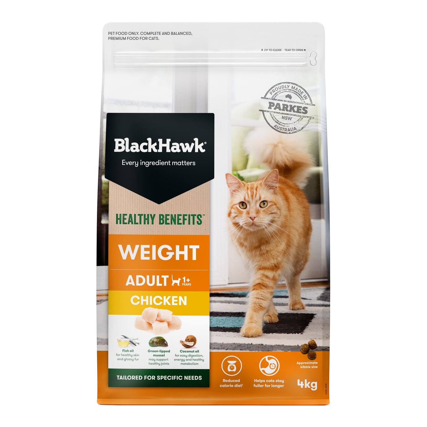 Black Hawk Healthy Benefits Weight Chicken Dry Cat Food