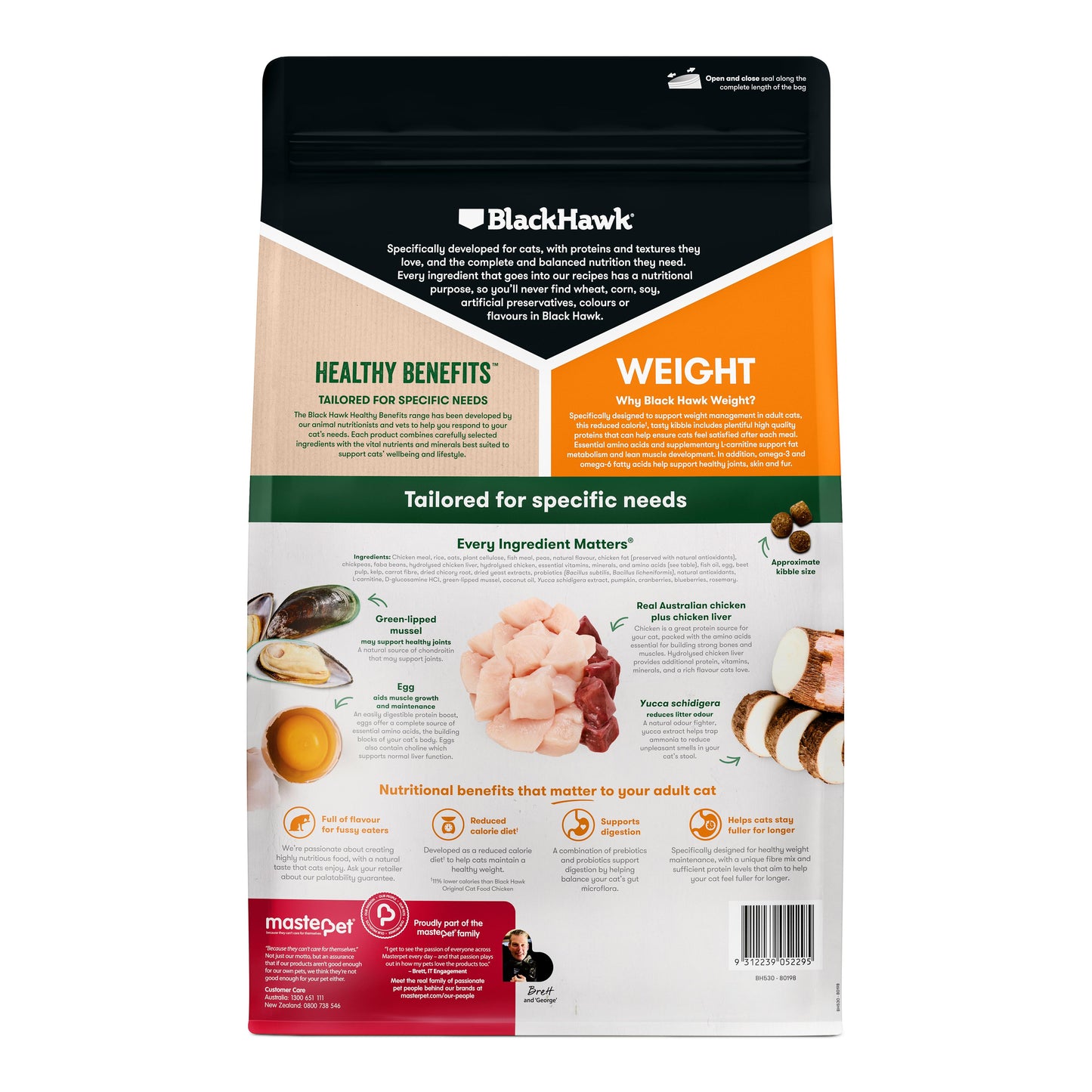 Black Hawk Healthy Benefits Weight Chicken Dry Cat Food