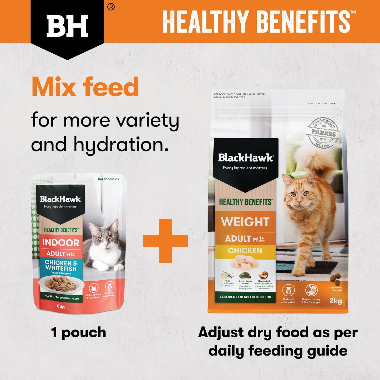 Black Hawk Healthy Benefits Weight Chicken Dry Cat Food