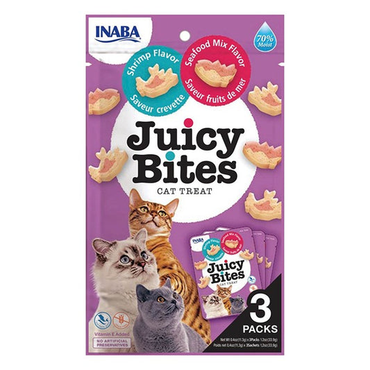 Inaba Juicy Bites Shrimp & Seafood Mix Cat Treats