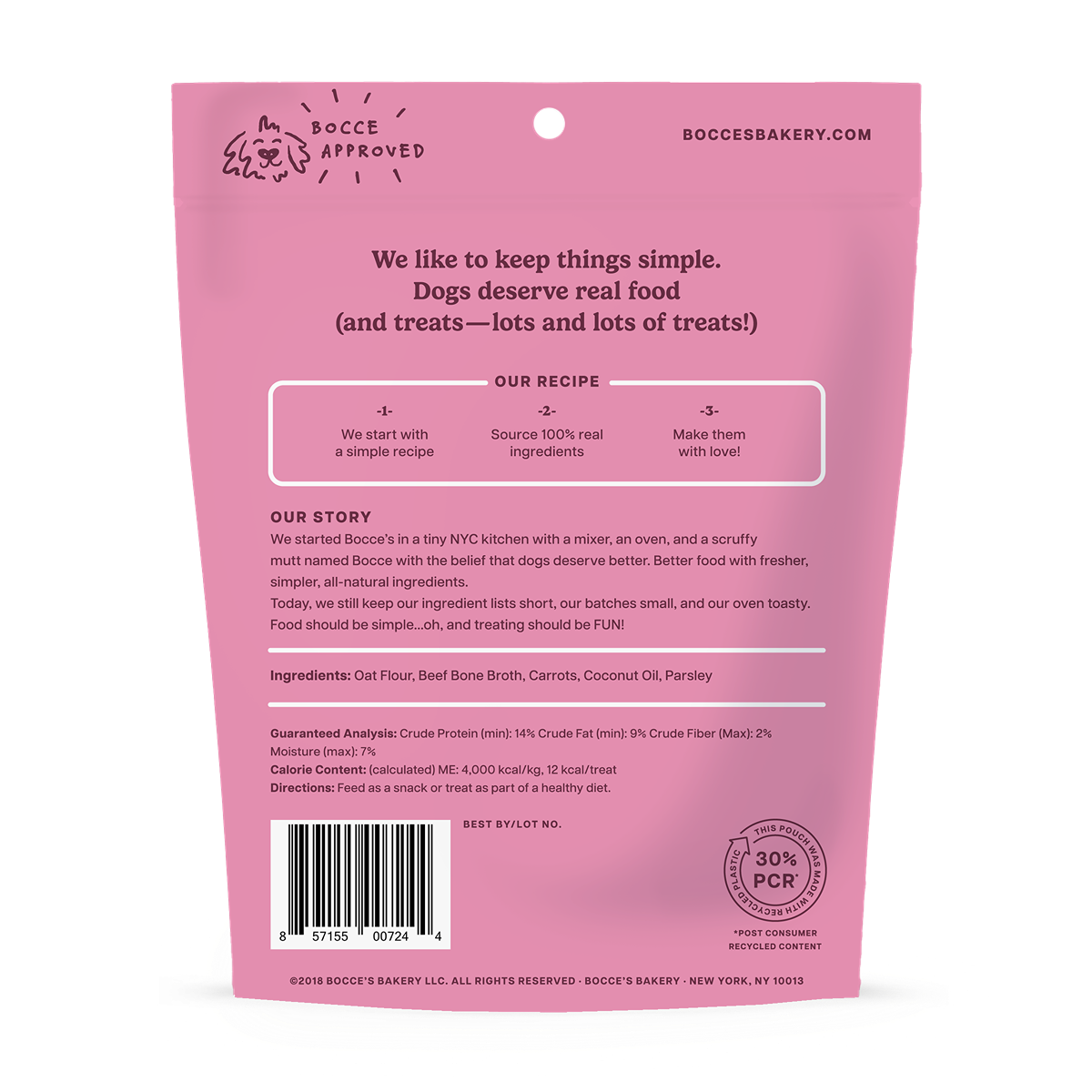 Bocce's Bone Broth Biscuit Dog Treats