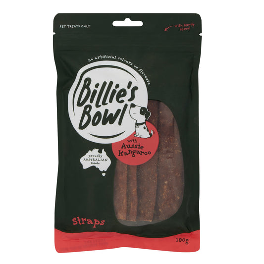 Billie’s Bowl Aussie Kangaroo Straps Dog Treats