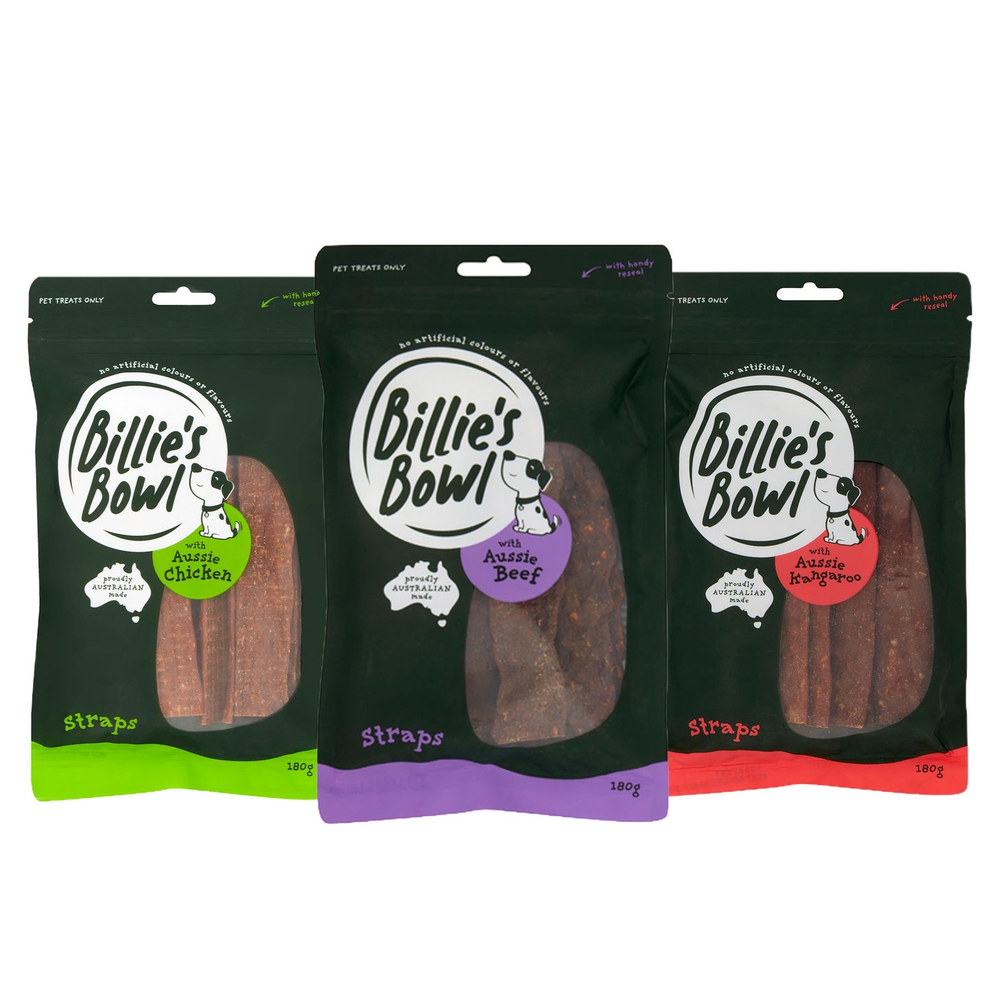 Billie’s Bowl Aussie Kangaroo Straps Dog Treats