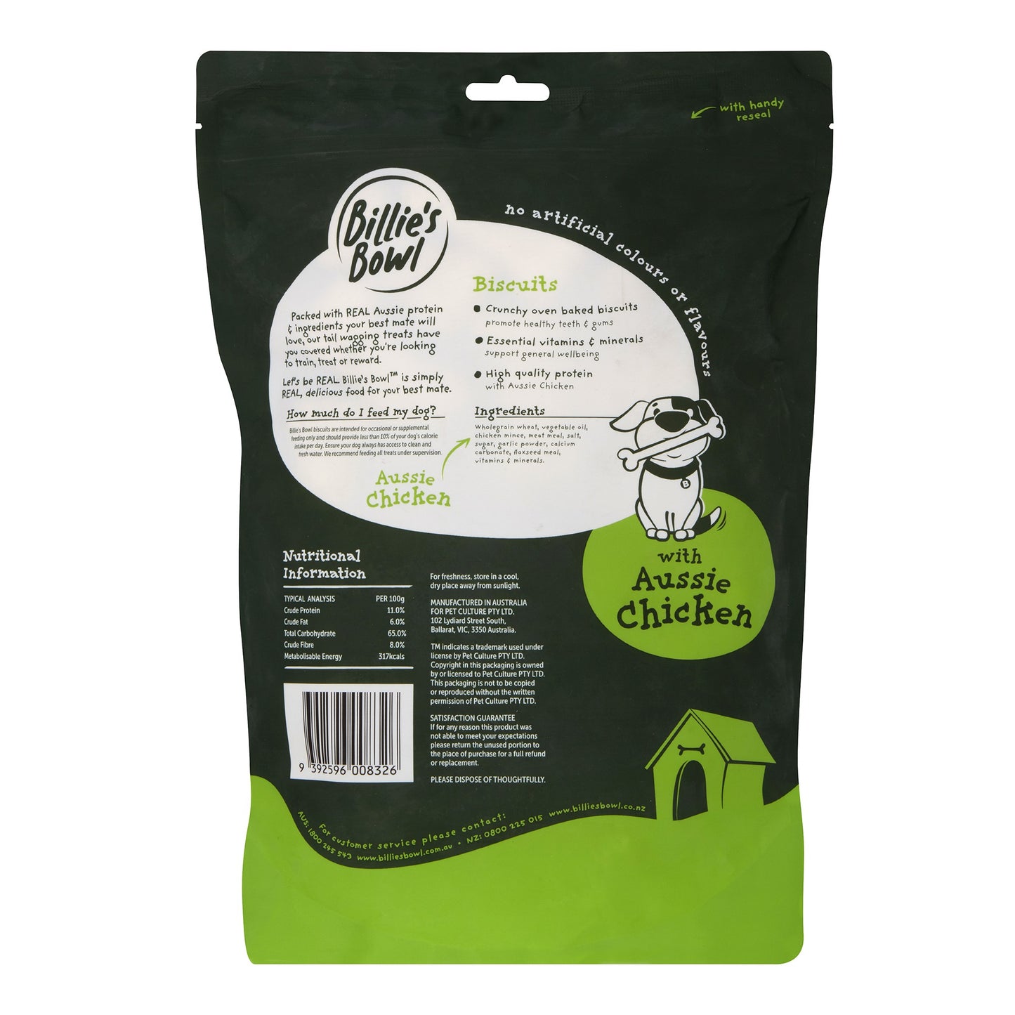 Billie's Bowl Buscuits with Aussie Chicken Dog Treats