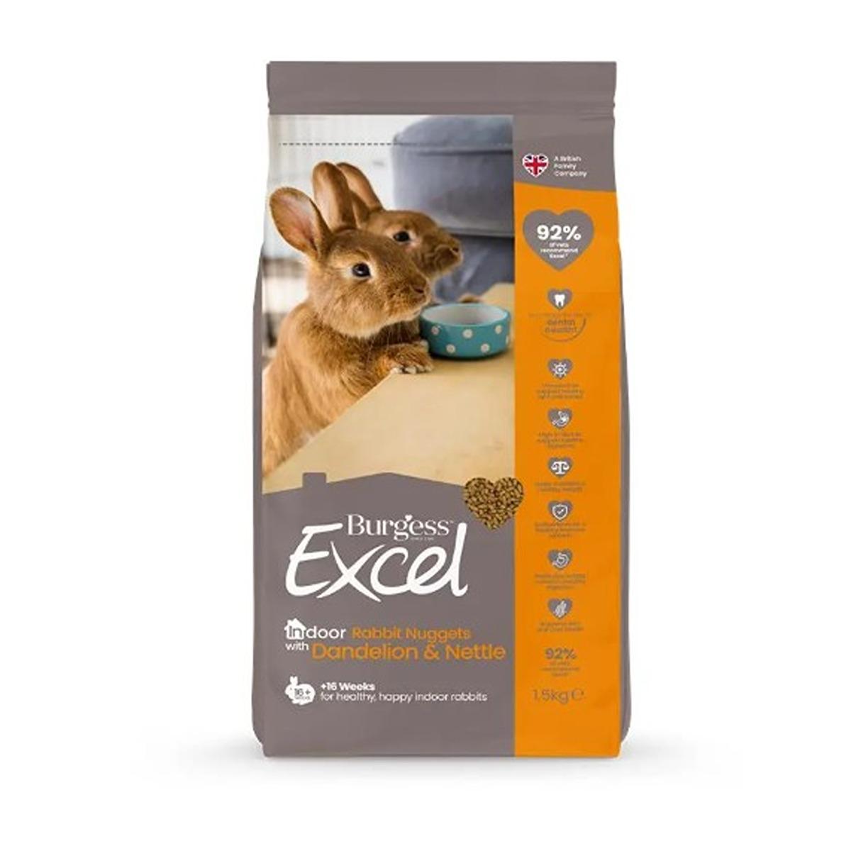 Burgess Excel Indoor Rabbit Nuggets with Dandelion & Nettle