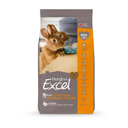 Burgess Excel Indoor Rabbit Nuggets with Dandelion & Nettle