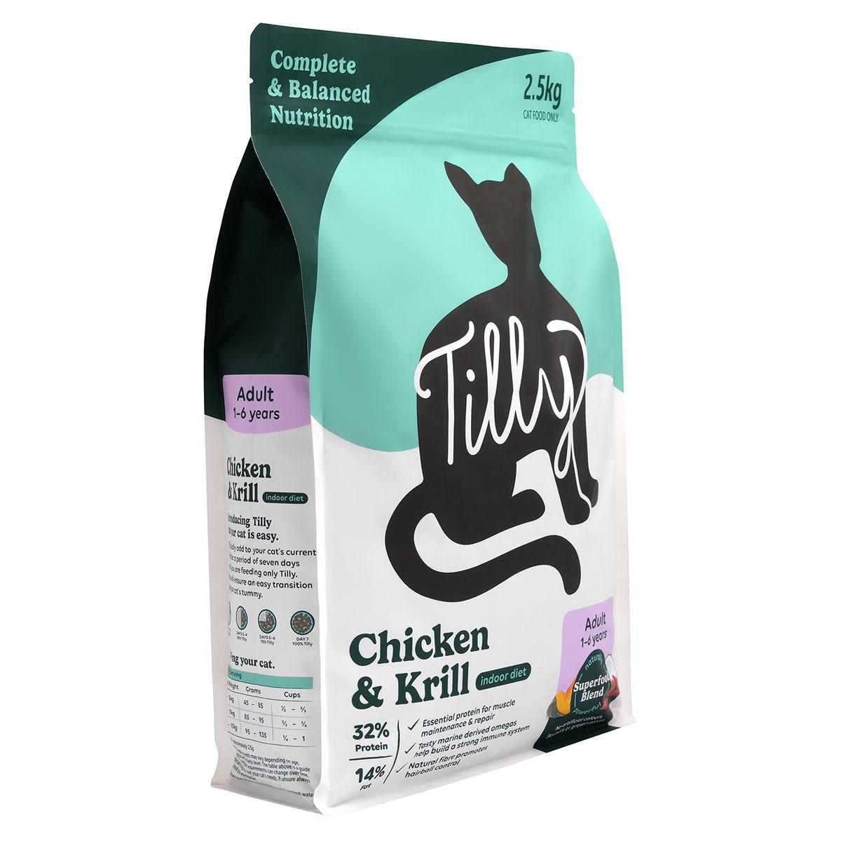Tilly Indoor Adult Chicken & Krill Dry Cat Food