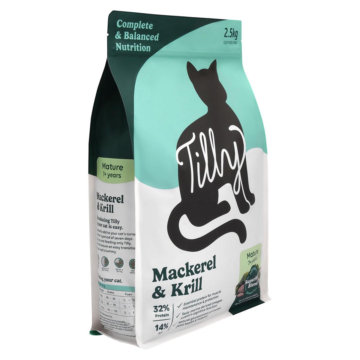 Tilly Mature Mackerel & Krill Dry Cat Food