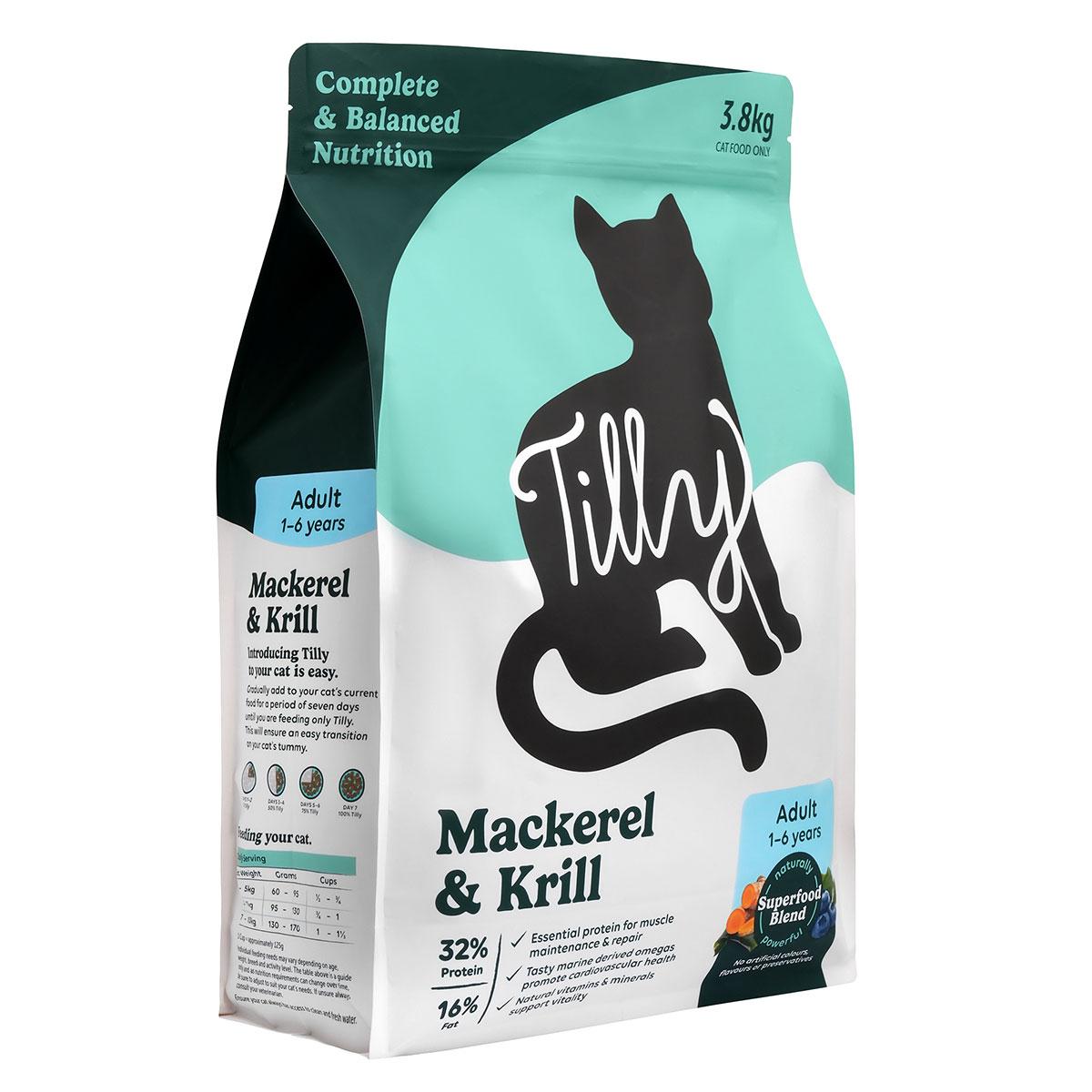 Tilly Adult Mackerel & Krill Dry Cat Food