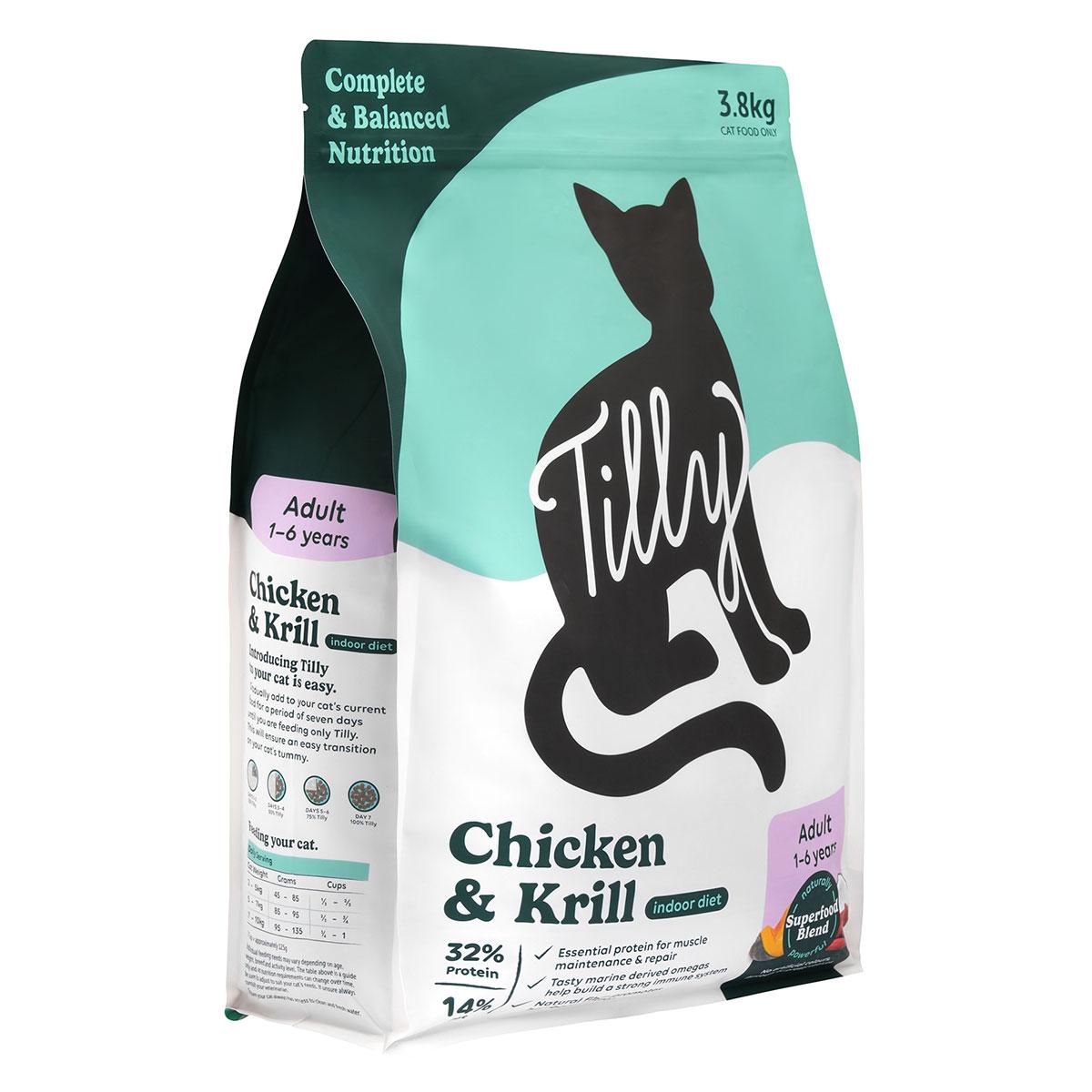 Tilly Indoor Adult Chicken & Krill Dry Cat Food