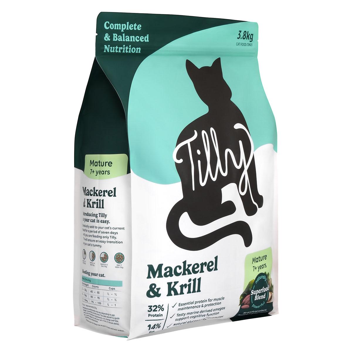 Tilly Mature Mackerel & Krill Dry Cat Food