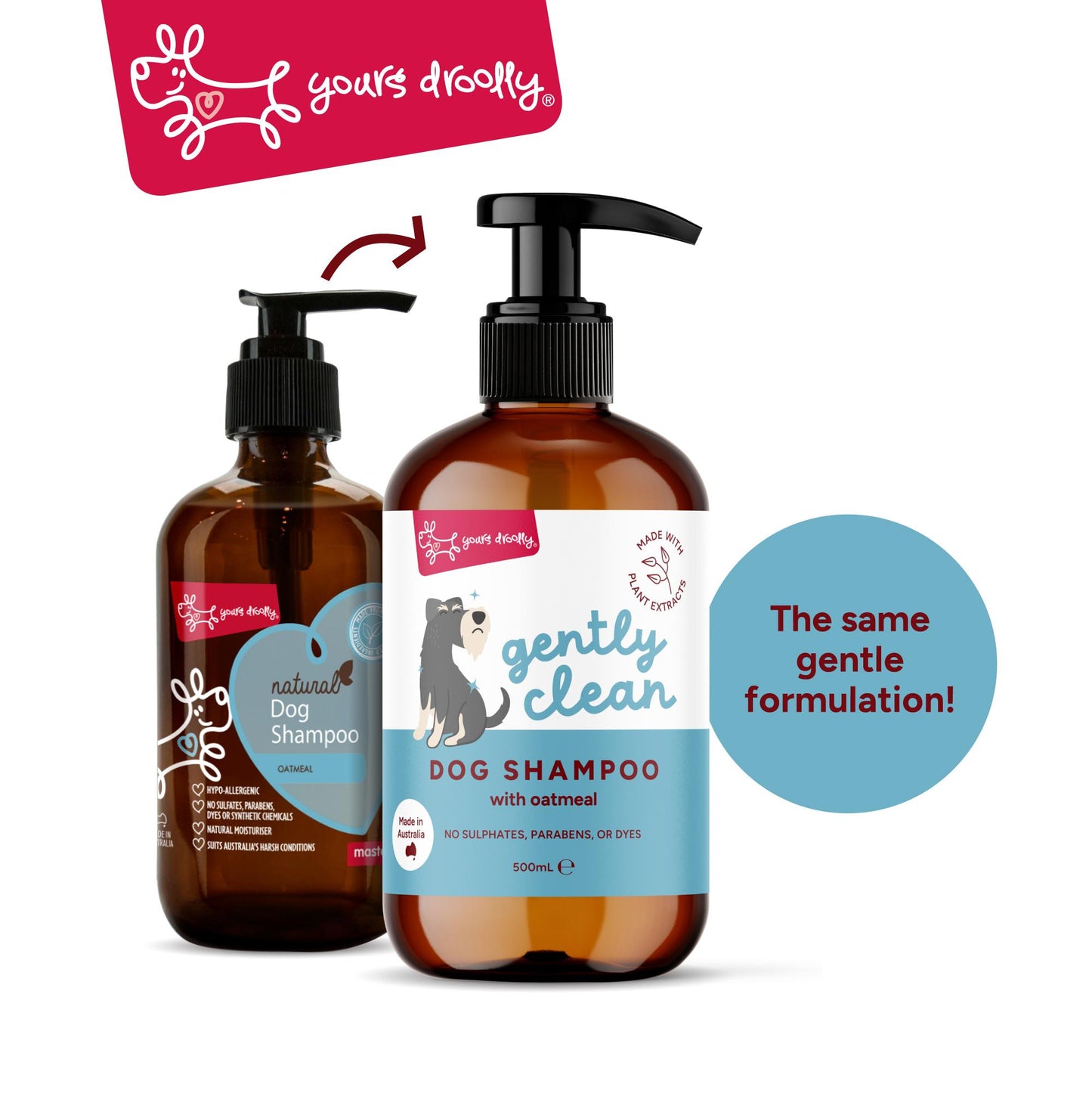 Yours Droolly Gentle Clean Dog Shampoo Oatmeal