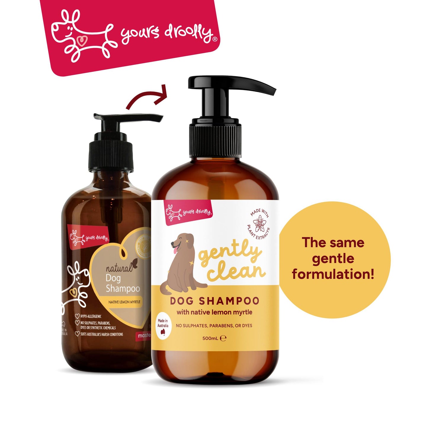 Yours Droolly Gentle Clean Dog Shampoo Lemon