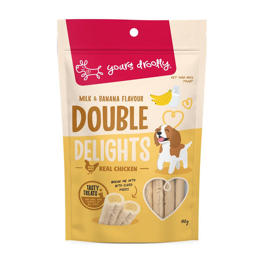 Yours Droolly Double Delights Milk & Banana Treats