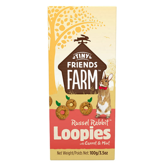 Tiny Friends Farm Russel Rabbit Loopies Carrot & Mint