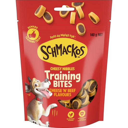 Schmackos Training Bites Cheese & Beef Dog Treats