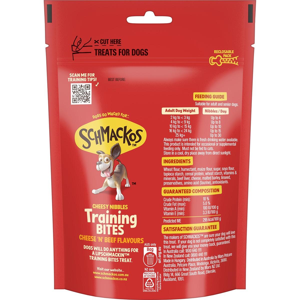 Schmackos Training Bites Cheese & Beef Dog Treats