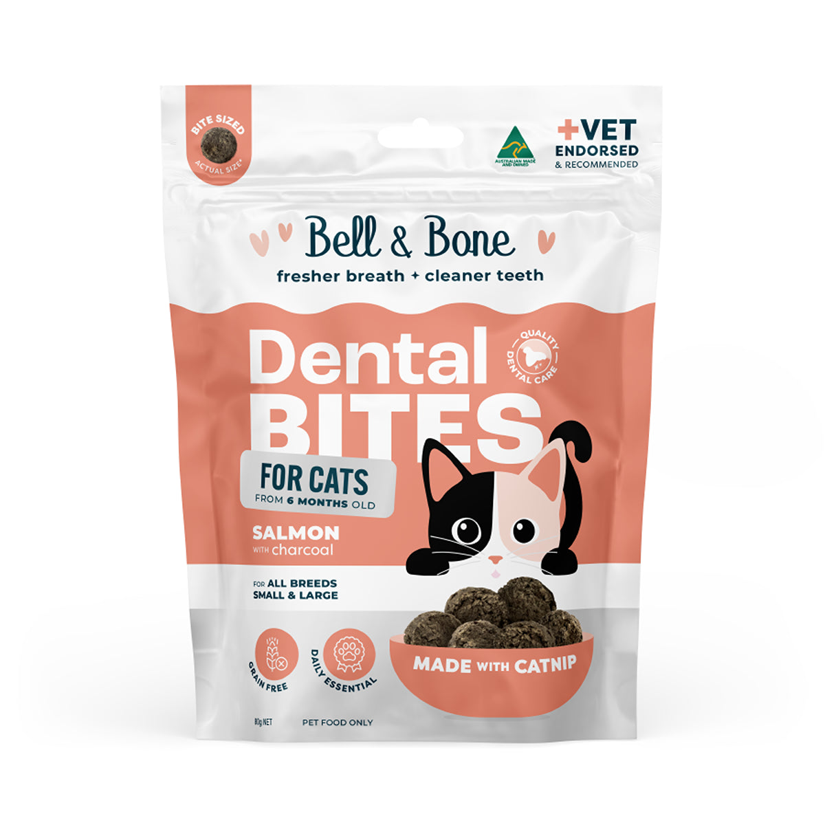 Bell & Bone Salmon Cat Dental Bites