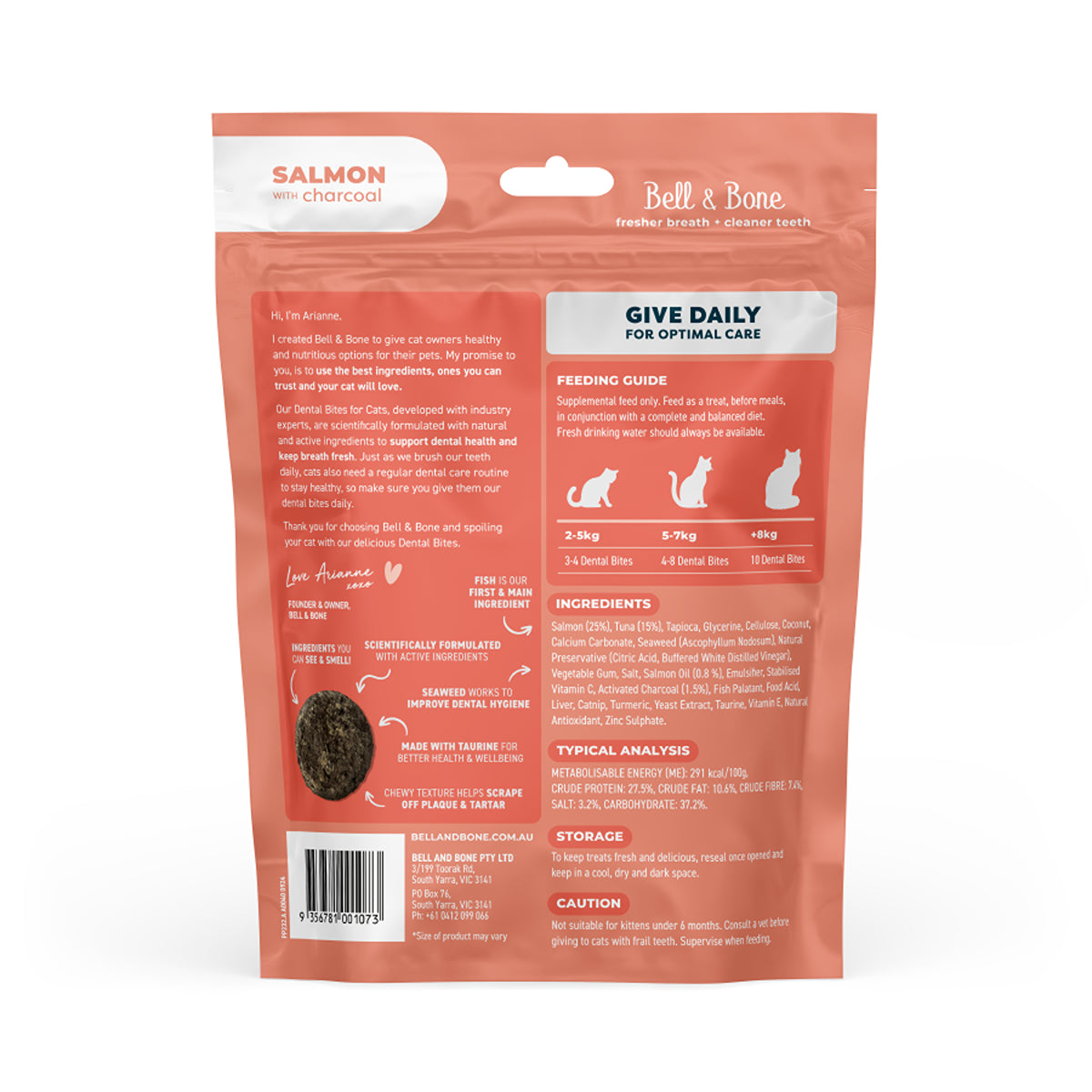 Bell & Bone Salmon Cat Dental Bites