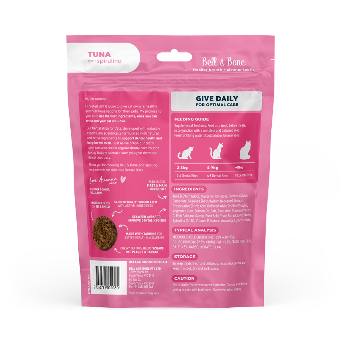 Bell & Bone Tuna Cat Dental Bites